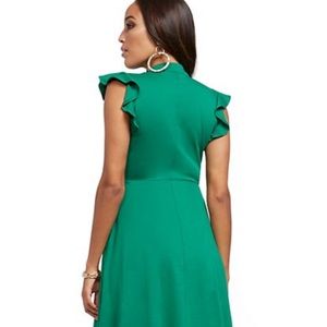 New York & Company Dress Ruffled Fit & Flare-new